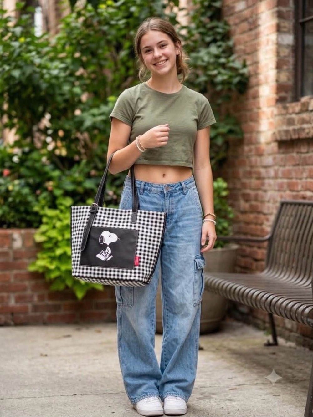 Peanut Snoopy tote bag